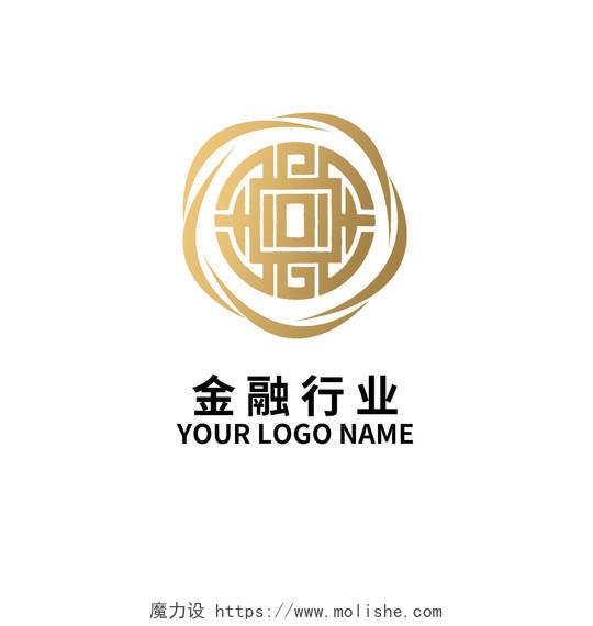 金融理财logo模板金钱金融logo